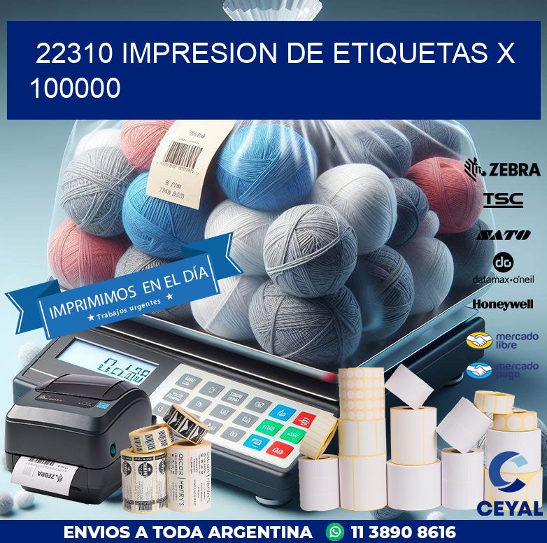 22310 IMPRESION DE ETIQUETAS X 100000