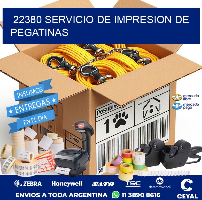 22380 SERVICIO DE IMPRESION DE PEGATINAS