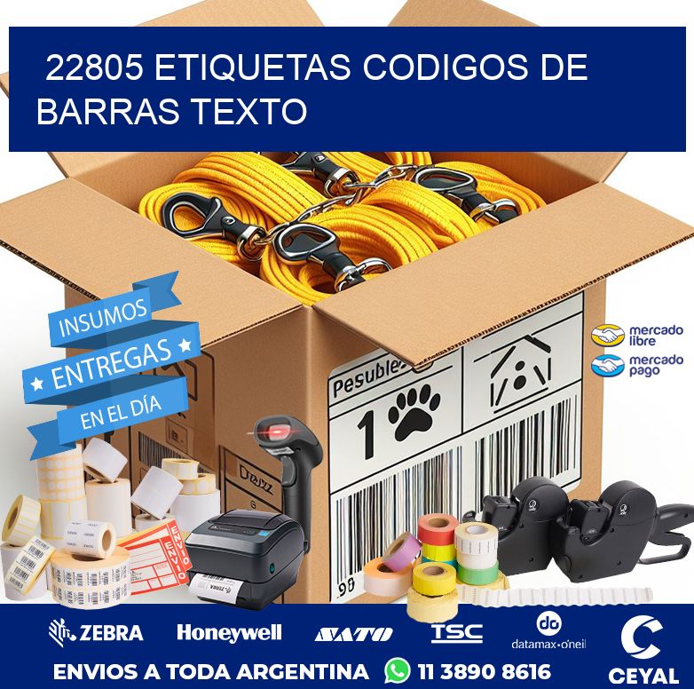 22805 ETIQUETAS CODIGOS DE BARRAS TEXTO