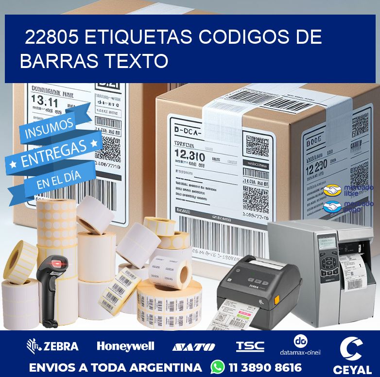 22805 ETIQUETAS CODIGOS DE BARRAS TEXTO