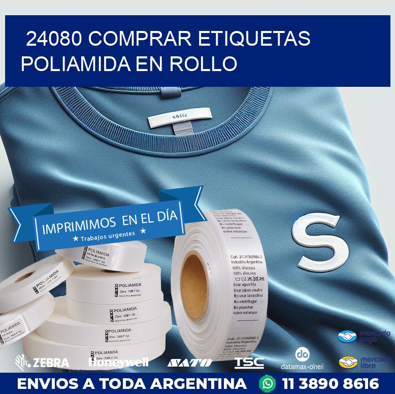 24080 COMPRAR ETIQUETAS POLIAMIDA EN ROLLO