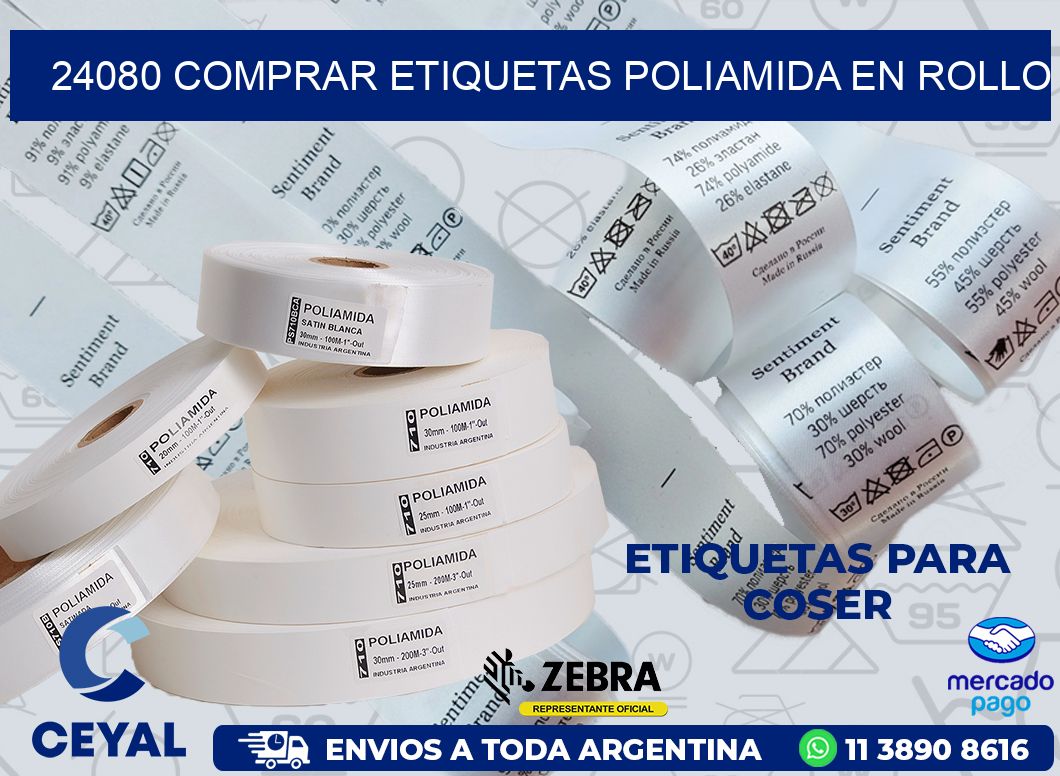 24080 COMPRAR ETIQUETAS POLIAMIDA EN ROLLO