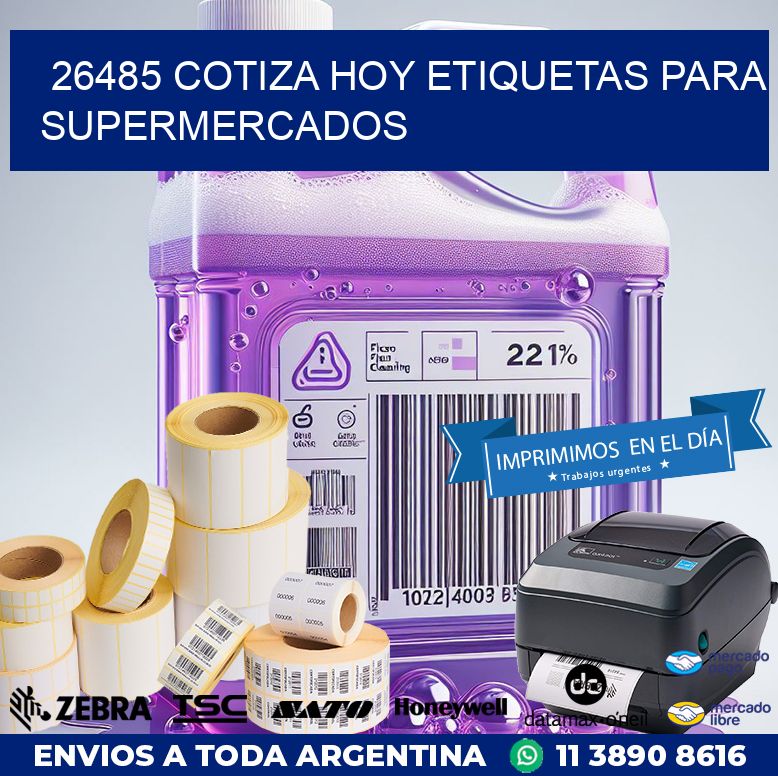 26485 COTIZA HOY ETIQUETAS PARA SUPERMERCADOS