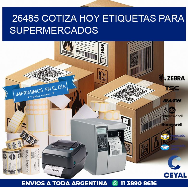 26485 COTIZA HOY ETIQUETAS PARA SUPERMERCADOS