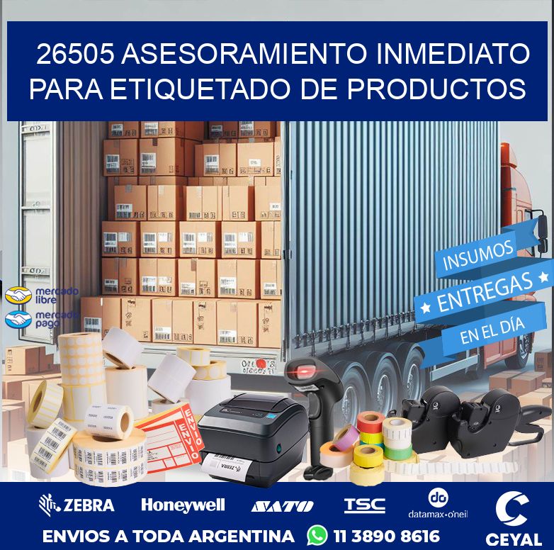 26505 ASESORAMIENTO INMEDIATO PARA ETIQUETADO DE PRODUCTOS