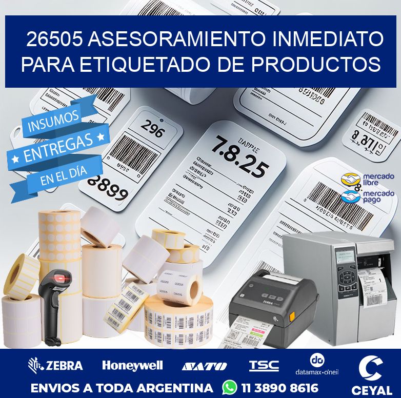 26505 ASESORAMIENTO INMEDIATO PARA ETIQUETADO DE PRODUCTOS