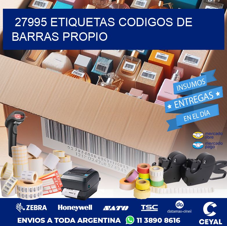 27995 ETIQUETAS CODIGOS DE BARRAS PROPIO