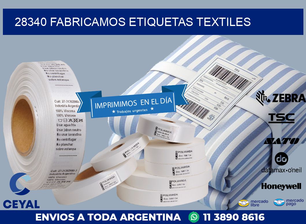 28340 FABRICAMOS ETIQUETAS TEXTILES