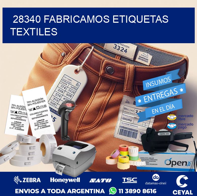 28340 FABRICAMOS ETIQUETAS TEXTILES