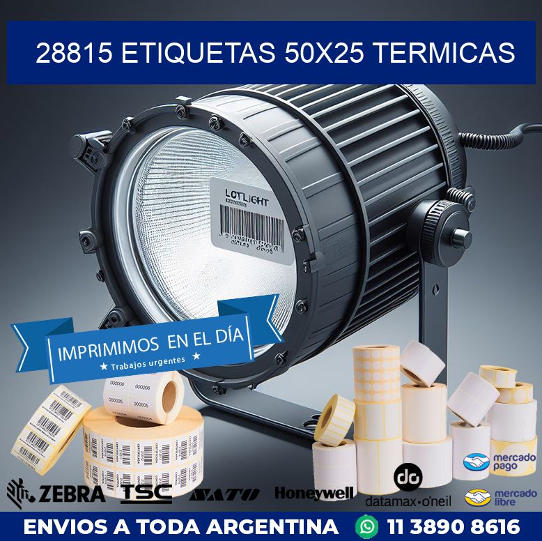 28815 ETIQUETAS 50X25 TERMICAS