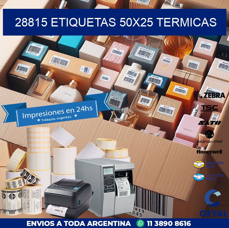 28815 ETIQUETAS 50X25 TERMICAS