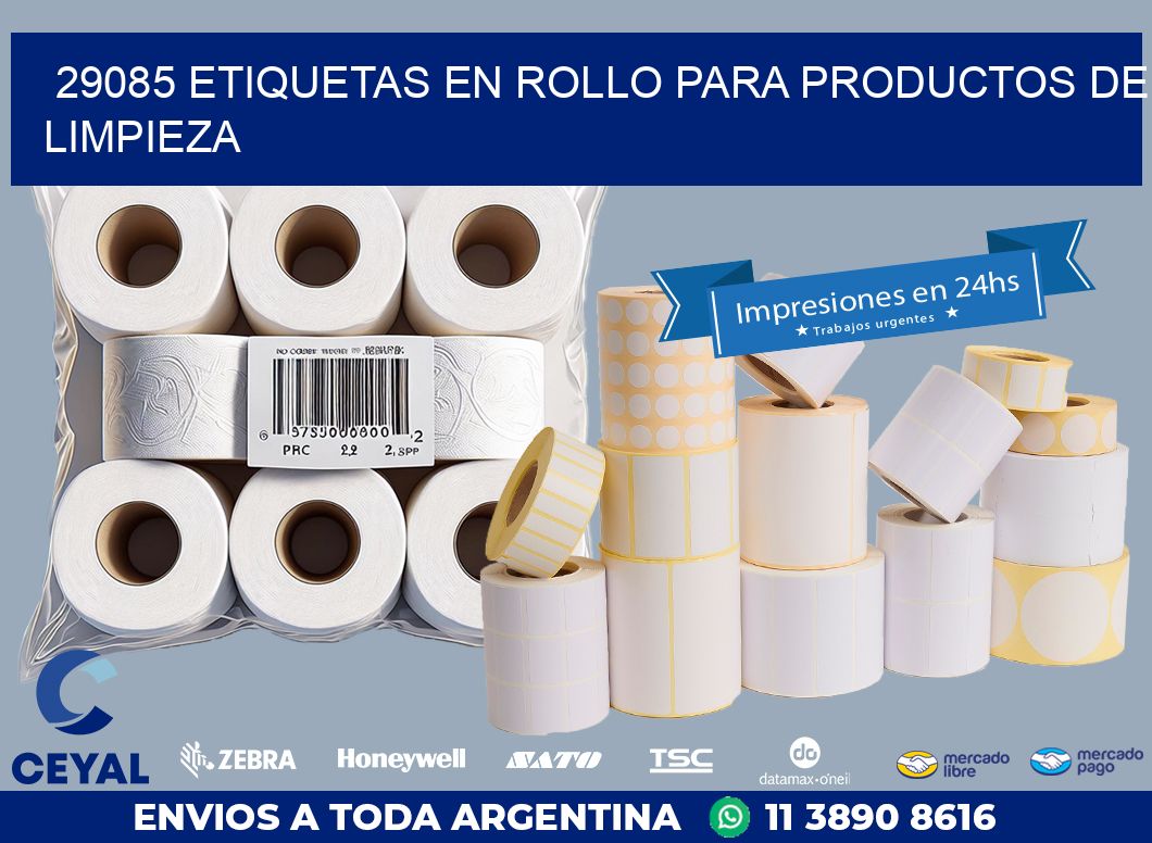 29085 ETIQUETAS EN ROLLO PARA PRODUCTOS DE LIMPIEZA | Ribbon Argentina