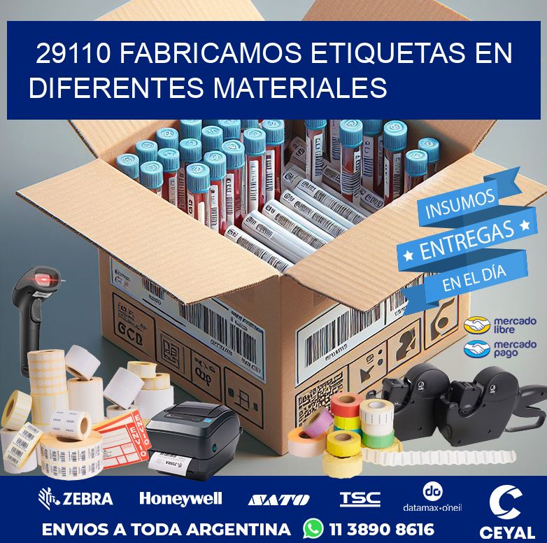 29110 FABRICAMOS ETIQUETAS EN DIFERENTES MATERIALES