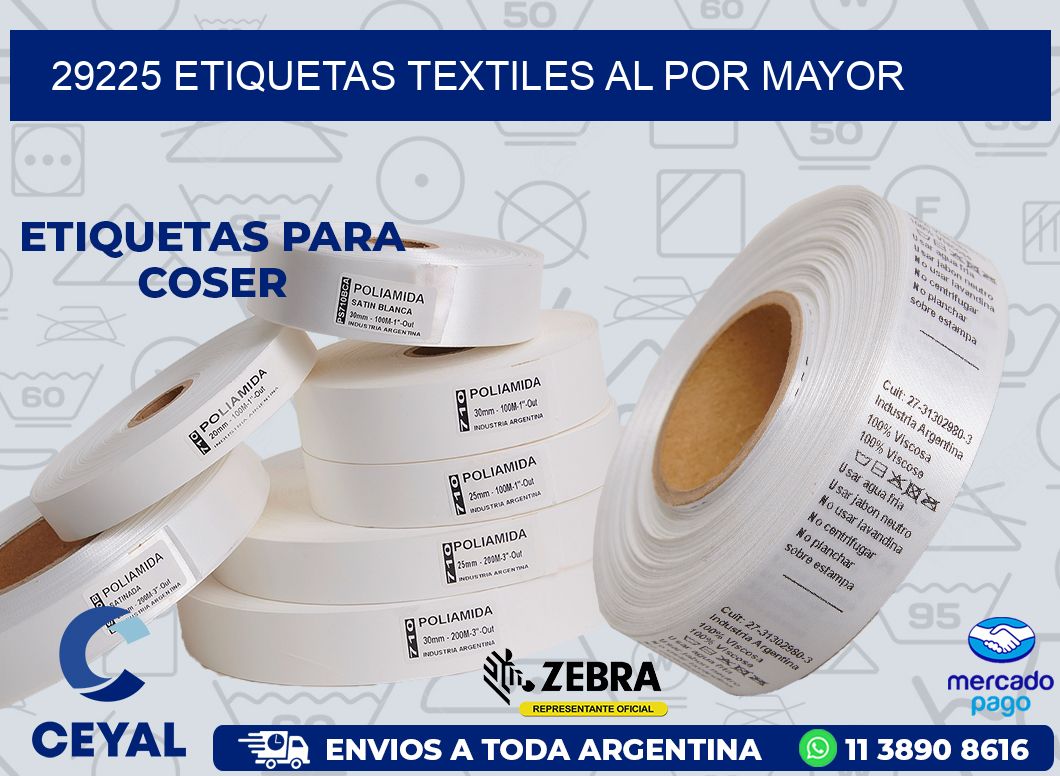 29225 ETIQUETAS TEXTILES AL POR MAYOR