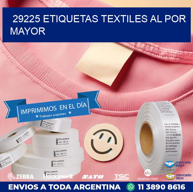 29225 ETIQUETAS TEXTILES AL POR MAYOR