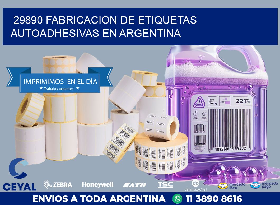 29890 FABRICACION DE ETIQUETAS AUTOADHESIVAS EN ARGENTINA