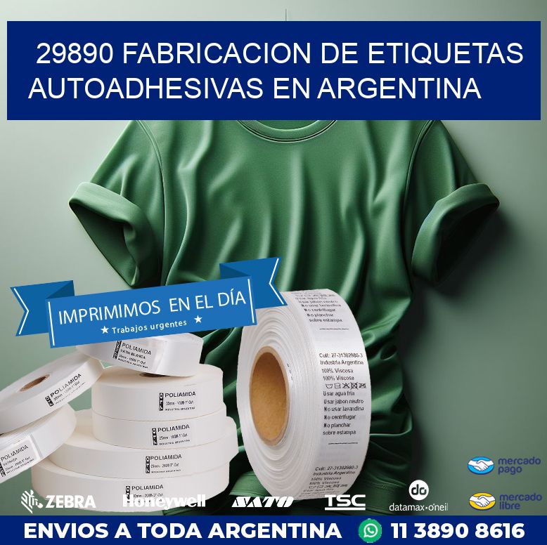 29890 FABRICACION DE ETIQUETAS AUTOADHESIVAS EN ARGENTINA