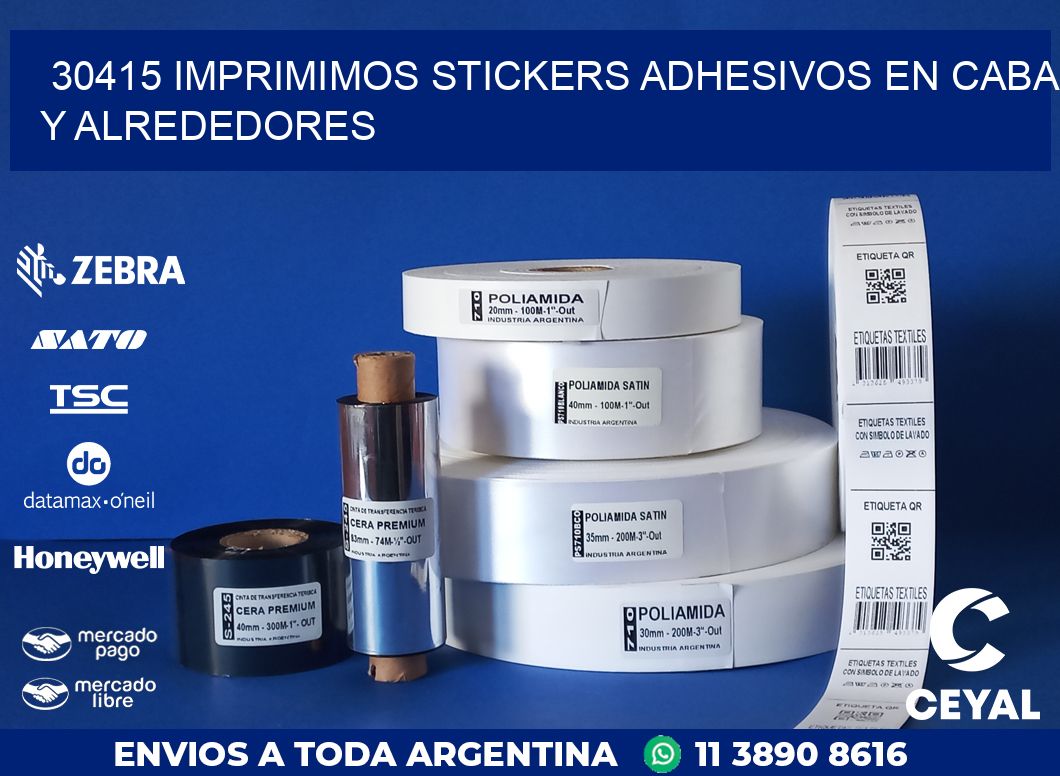 30415 IMPRIMIMOS STICKERS ADHESIVOS EN CABA Y ALREDEDORES