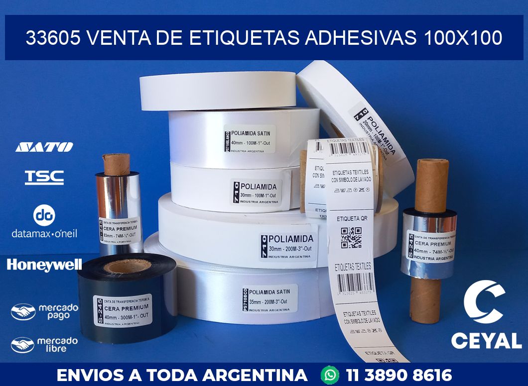 33605 VENTA DE ETIQUETAS ADHESIVAS 100X100