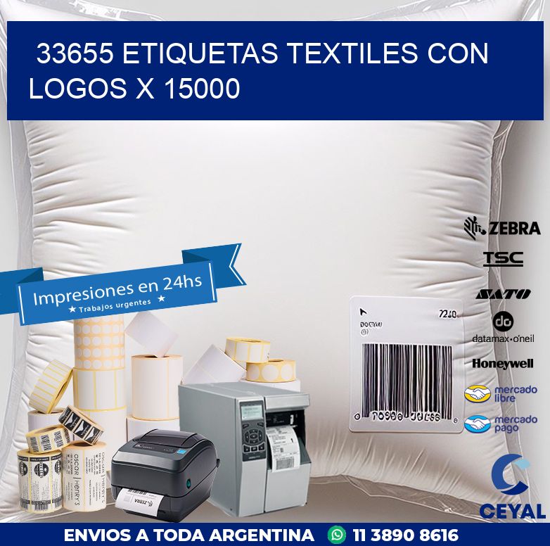 33655 ETIQUETAS TEXTILES CON LOGOS X 15000