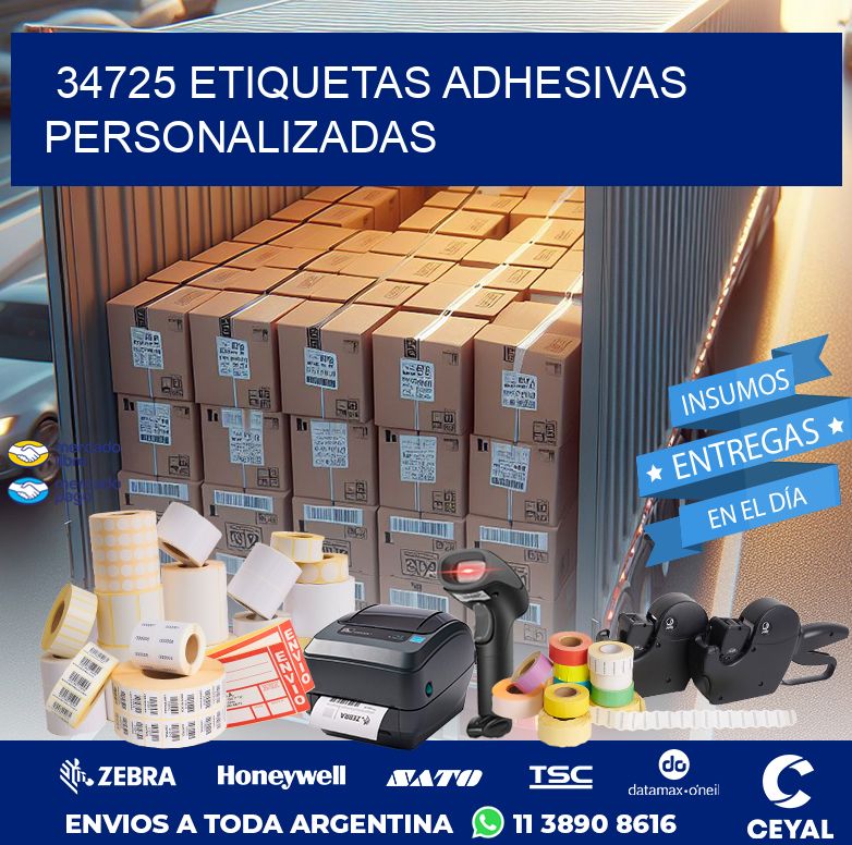 34725 ETIQUETAS ADHESIVAS PERSONALIZADAS