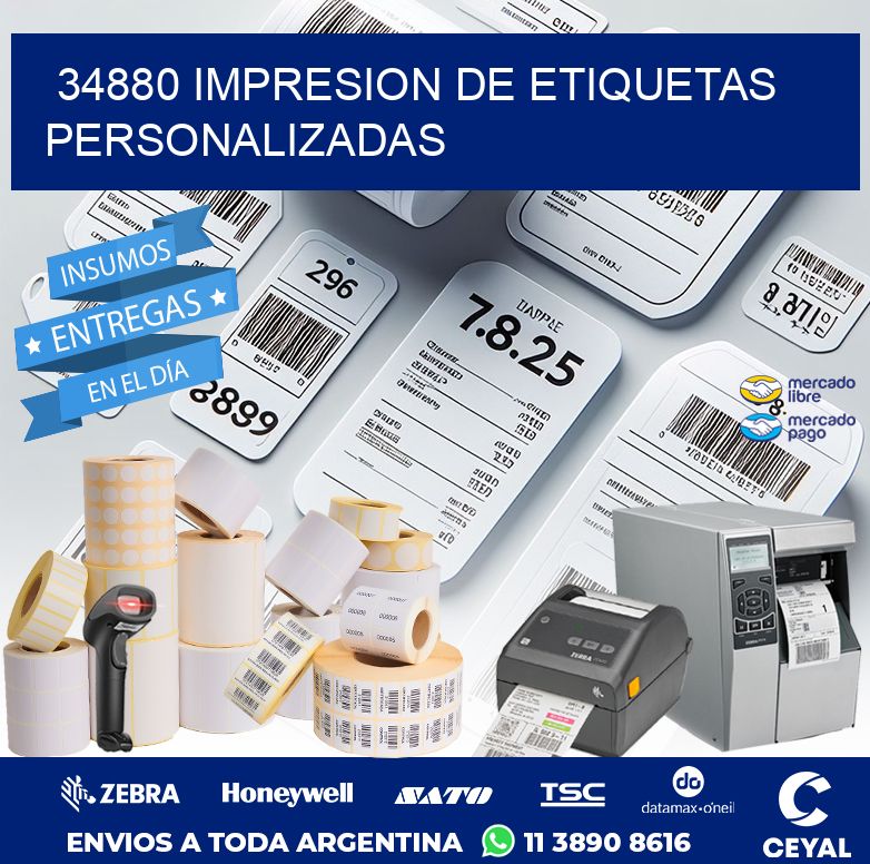 34880 IMPRESION DE ETIQUETAS PERSONALIZADAS