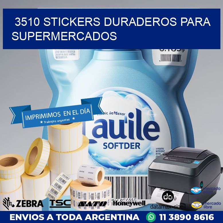 3510 STICKERS DURADEROS PARA SUPERMERCADOS