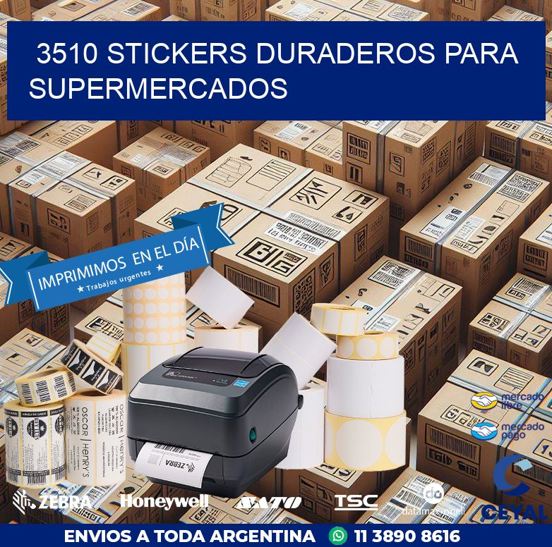 3510 STICKERS DURADEROS PARA SUPERMERCADOS