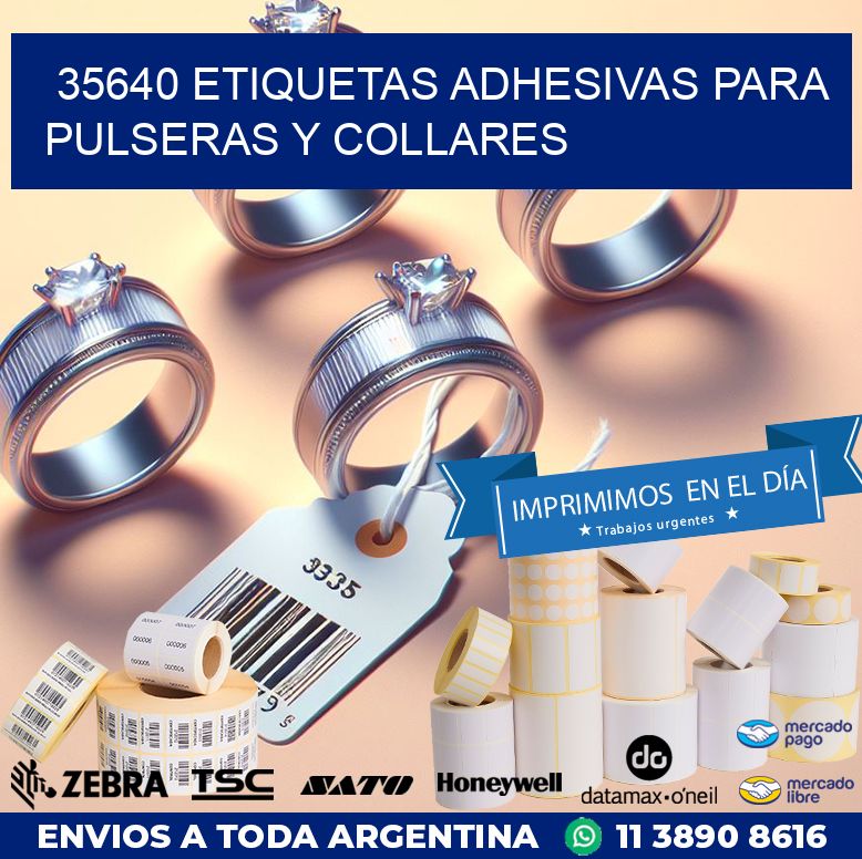 35640 ETIQUETAS ADHESIVAS PARA PULSERAS Y COLLARES