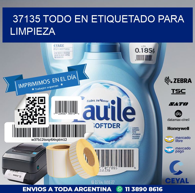 37135 TODO EN ETIQUETADO PARA LIMPIEZA