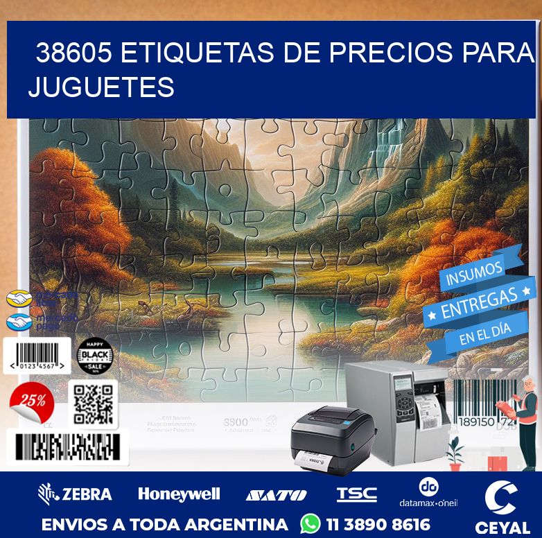 38605 ETIQUETAS DE PRECIOS PARA JUGUETES