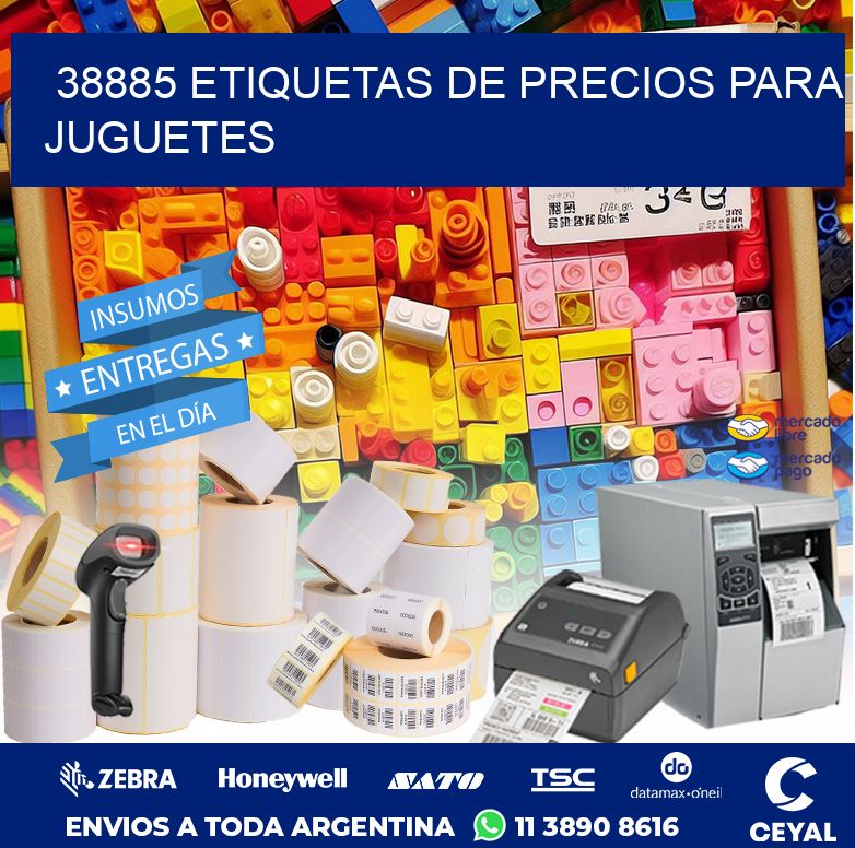38885 ETIQUETAS DE PRECIOS PARA JUGUETES