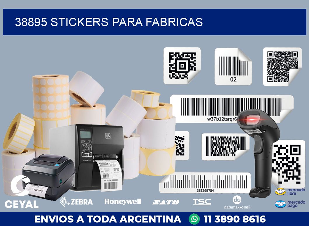 38895 STICKERS PARA FABRICAS