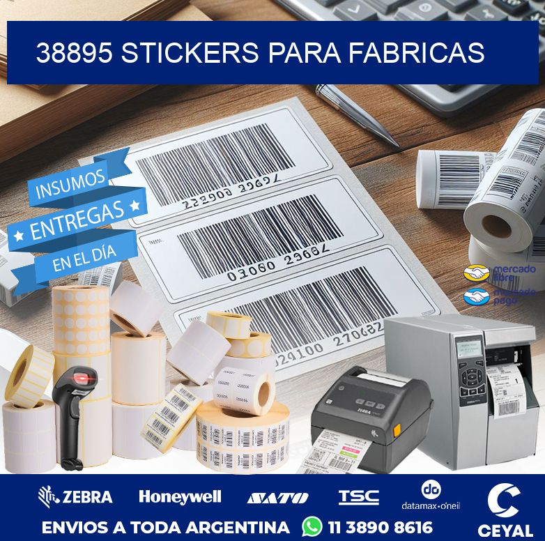 38895 STICKERS PARA FABRICAS
