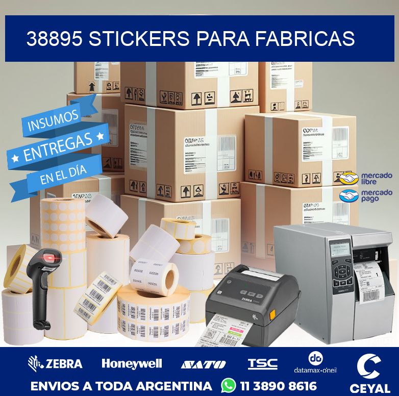 38895 STICKERS PARA FABRICAS