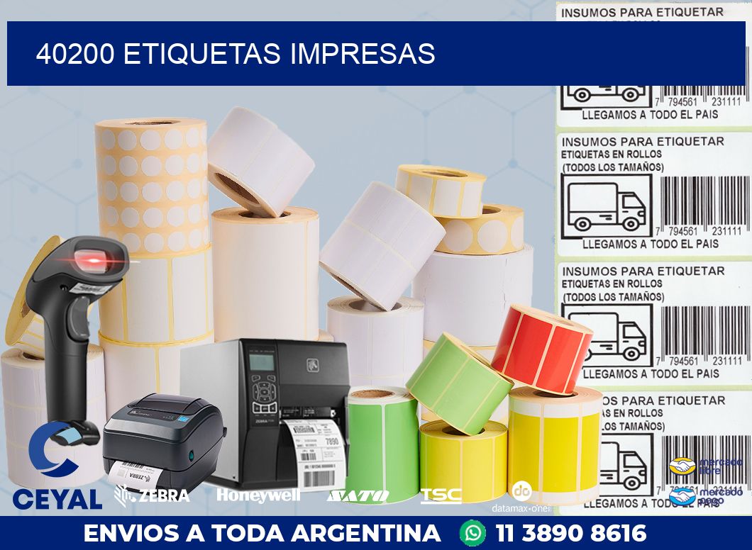 40200 ETIQUETAS IMPRESAS