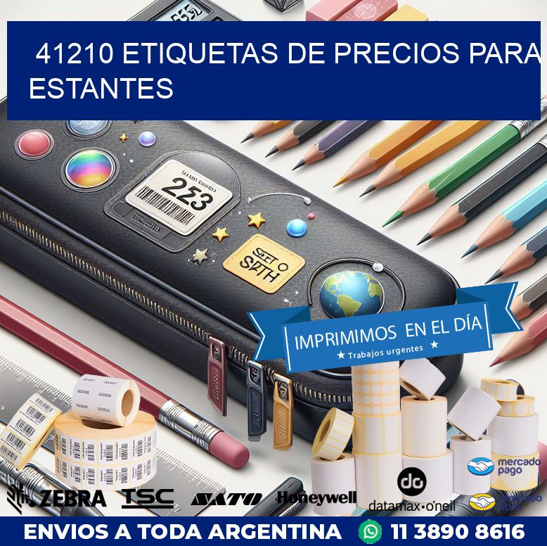 41210 ETIQUETAS DE PRECIOS PARA ESTANTES