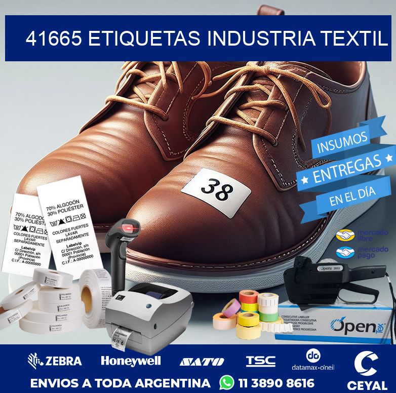 41665 ETIQUETAS INDUSTRIA TEXTIL