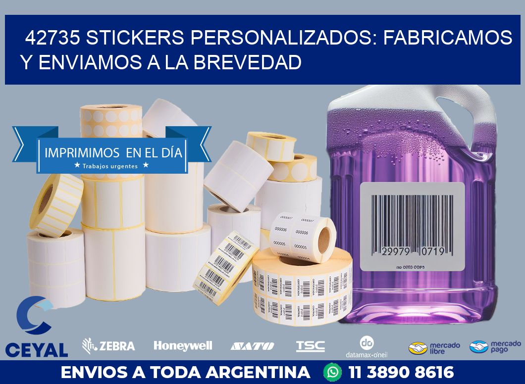 42735 STICKERS PERSONALIZADOS: FABRICAMOS Y ENVIAMOS A LA BREVEDAD