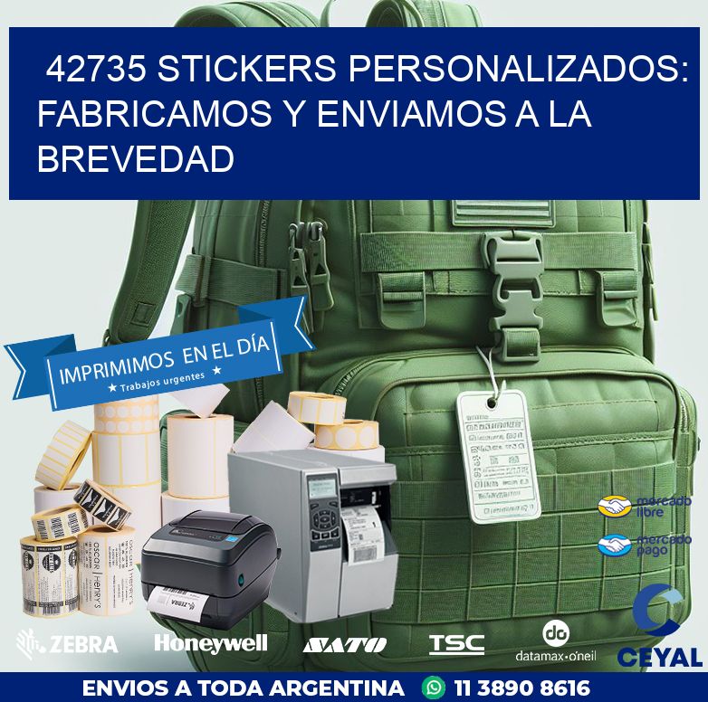 42735 STICKERS PERSONALIZADOS: FABRICAMOS Y ENVIAMOS A LA BREVEDAD
