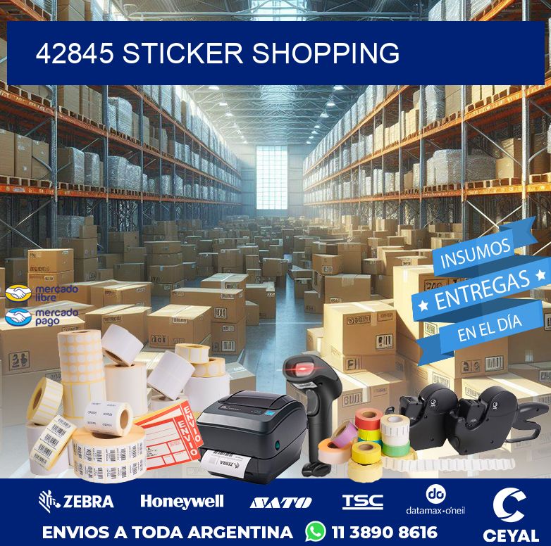 42845 STICKER SHOPPING