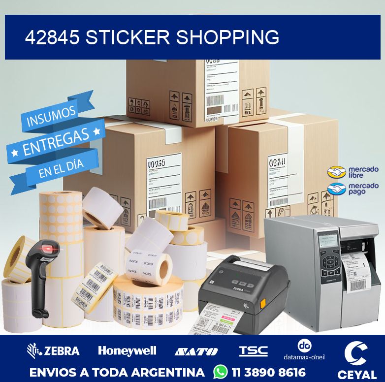 42845 STICKER SHOPPING