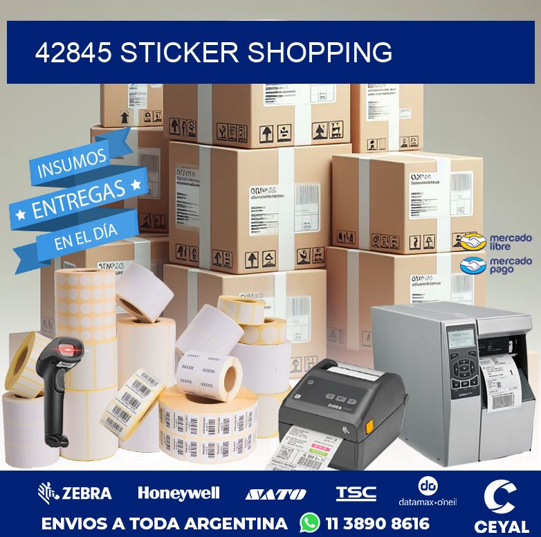 42845 STICKER SHOPPING