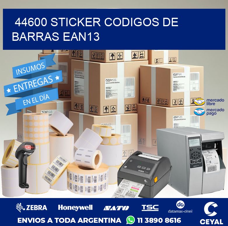 44600 STICKER CODIGOS DE BARRAS EAN13