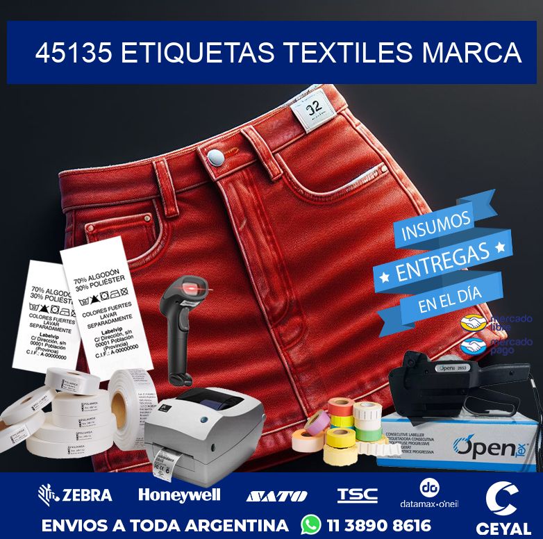 45135 ETIQUETAS TEXTILES MARCA