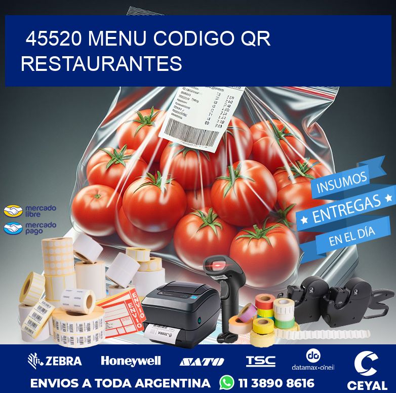 45520 MENU CODIGO QR RESTAURANTES