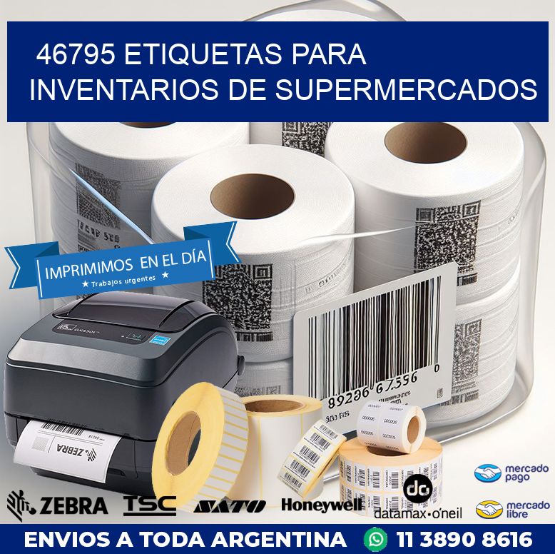 46795 ETIQUETAS PARA INVENTARIOS DE SUPERMERCADOS