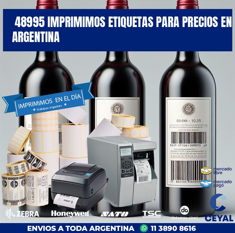 48995 IMPRIMIMOS ETIQUETAS PARA PRECIOS EN ARGENTINA