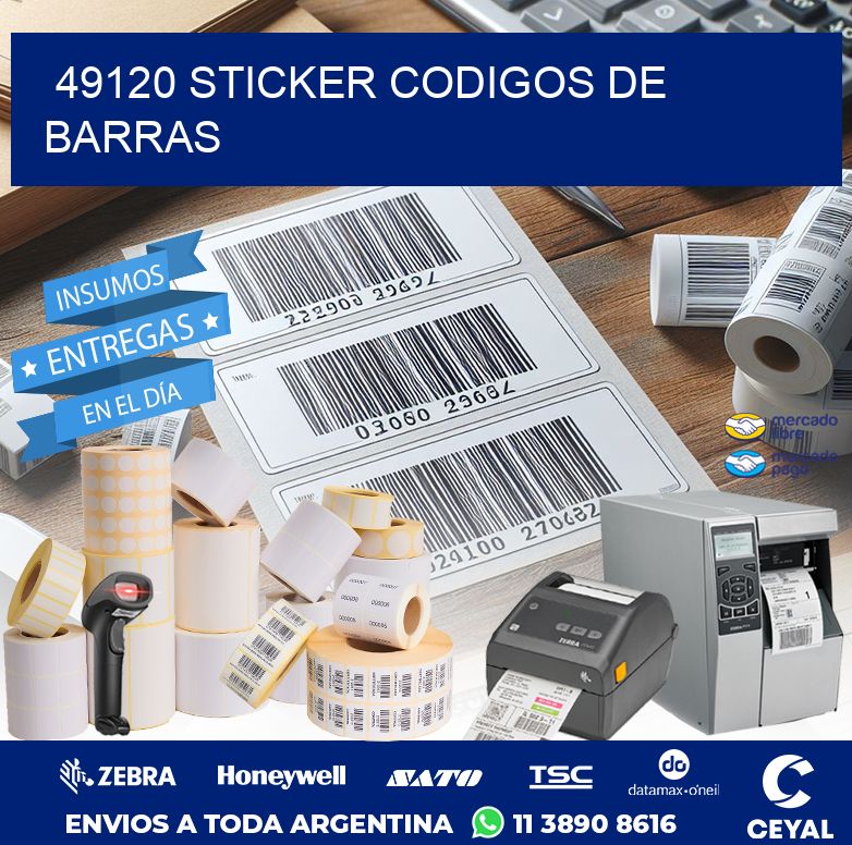 49120 STICKER CODIGOS DE BARRAS