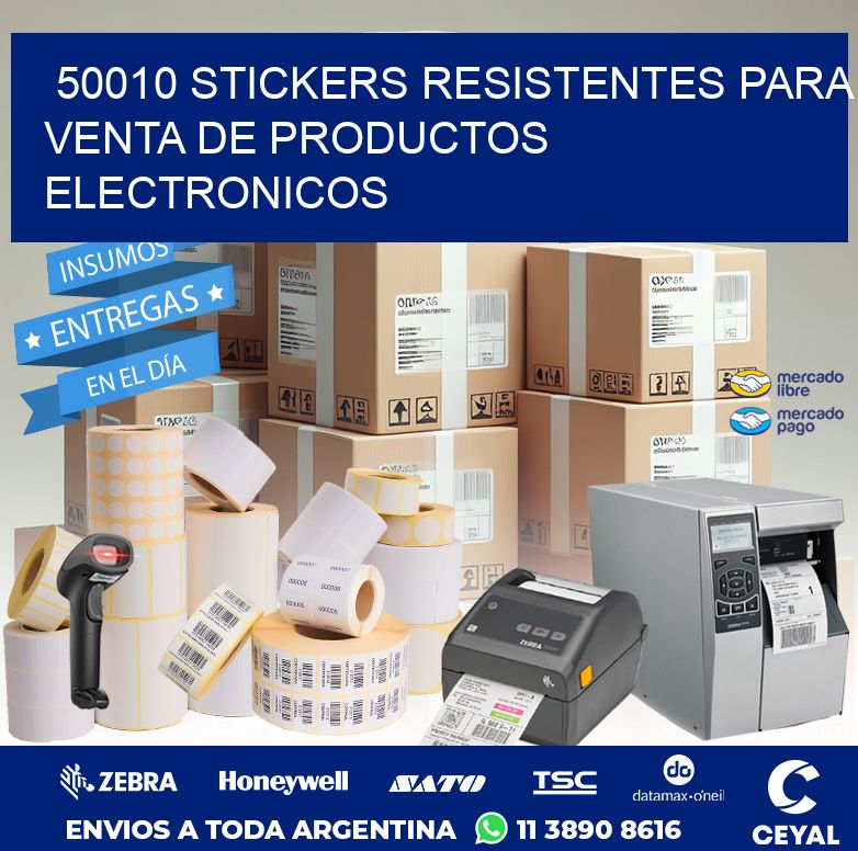 50010 STICKERS RESISTENTES PARA VENTA DE PRODUCTOS ELECTRONICOS